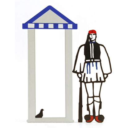 Εύζωνας μεταλλική φιγούρα